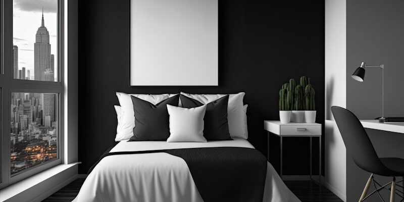Black bedroom