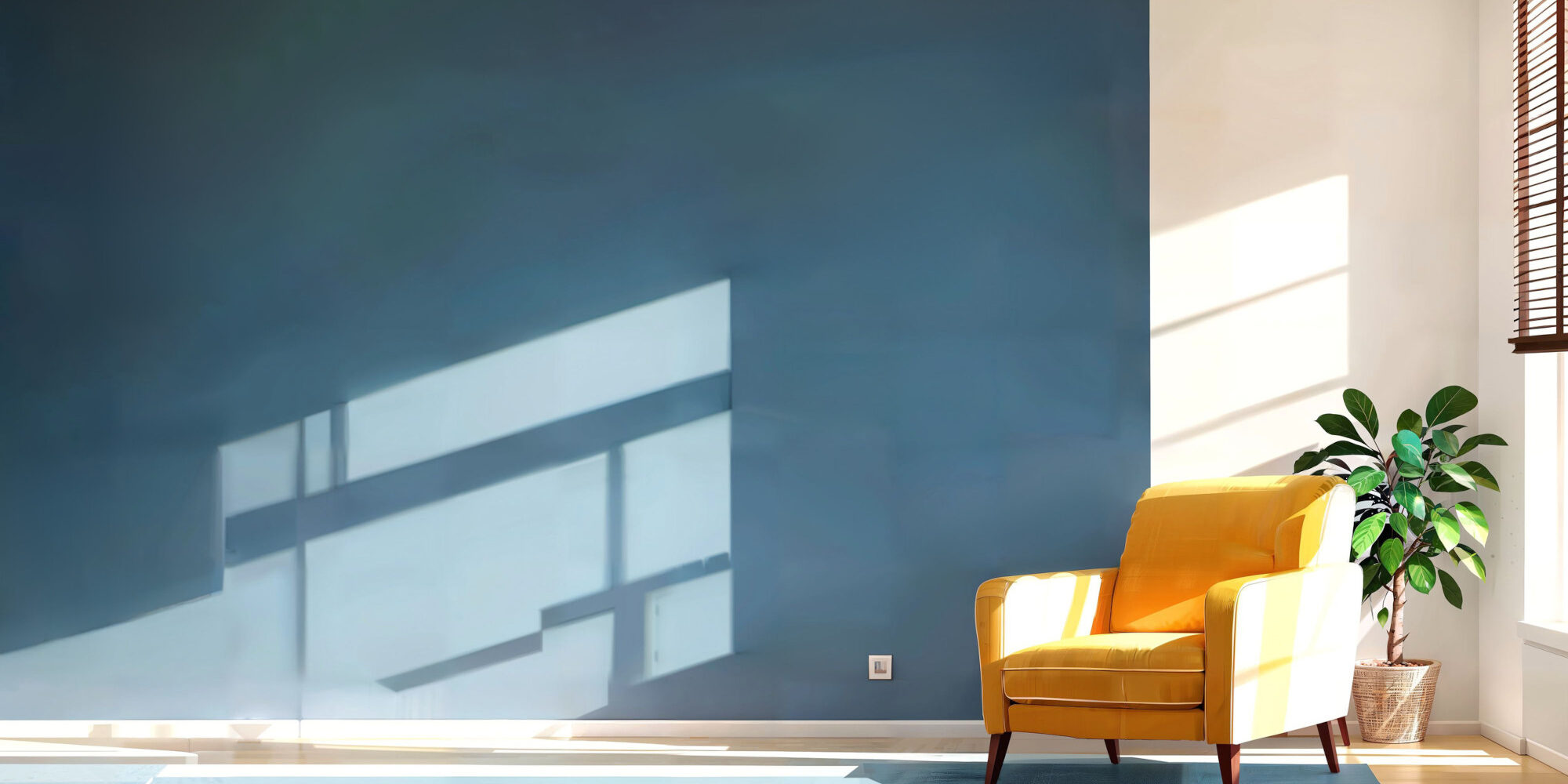 illustration digital painting of living working room at the apartment, generative AI